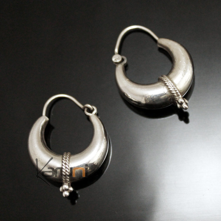 Boucles d'oreilles Argent 925 Créoles 93