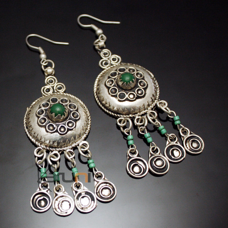 Bijoux Ethniques Orientaux BerbÃ¨res Boucles d'oreilles en Argent mix ...