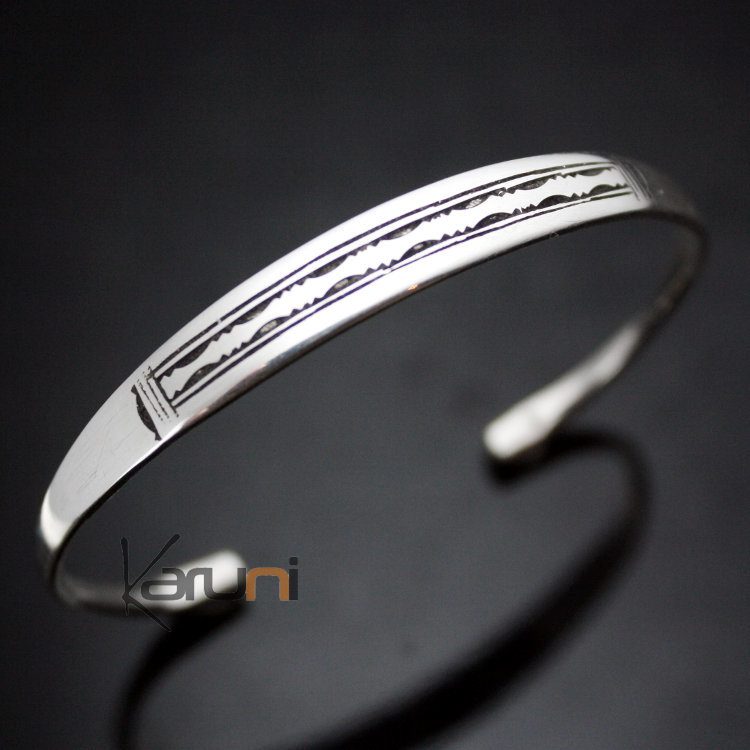 Bijoux Touareg Ethniques Bracelet en Argent large hommefemme 13