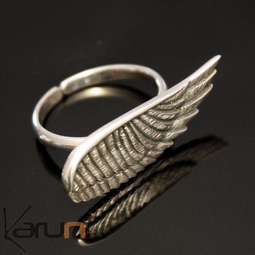Bague argent 925 Aile Charm's bijoux ethniques de Bali Bague argent 925 Aile Charm's bijoux ethniques de Bali