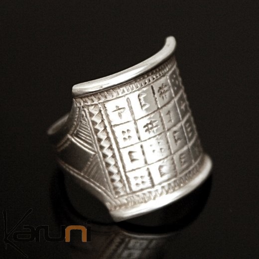 Bague Chevalière en Argent Gravée homme/femme 25 Tifinagh