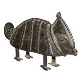 Art Dogon Bronze Animal Camleon Sculpture Africain Mali Dcoration ethnique Afrique grand 03 b
