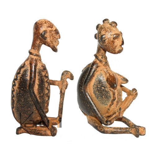 Art Dogon Bronze Ancêtres Couple Sculpture Africain  ethnique Afrique