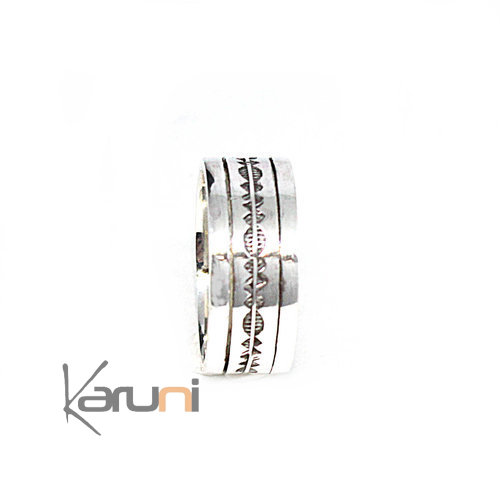 bague argent massif anti stress