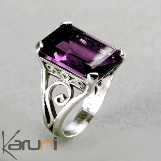 Bijoux Ethniques Indiens Bague Cabochon en Argent 925 Améthyste ... Bijoux Ethniques Indiens Bague Cabochon en Argent 925 Améthyste ...