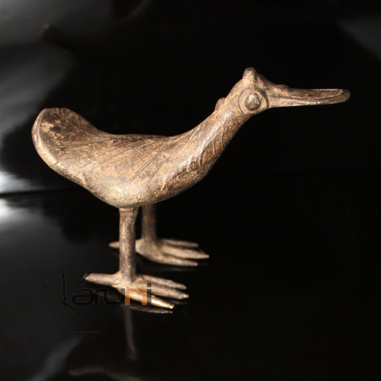 Art Dogon Bronze Animal Canard Sculpture Africain  ethnique Afrique
