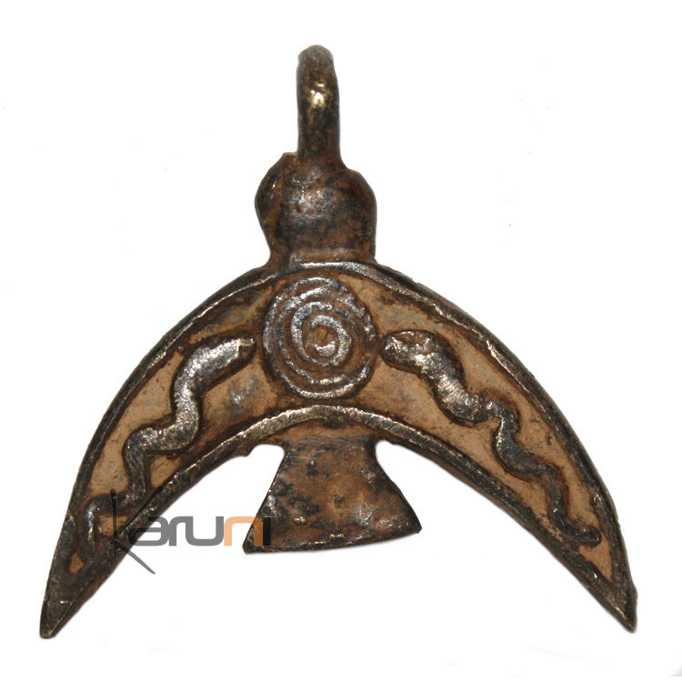 Art Dogon Africain Bronze Pendentif Amulette Sculpture  ethnique Afrique 20 Oiseau