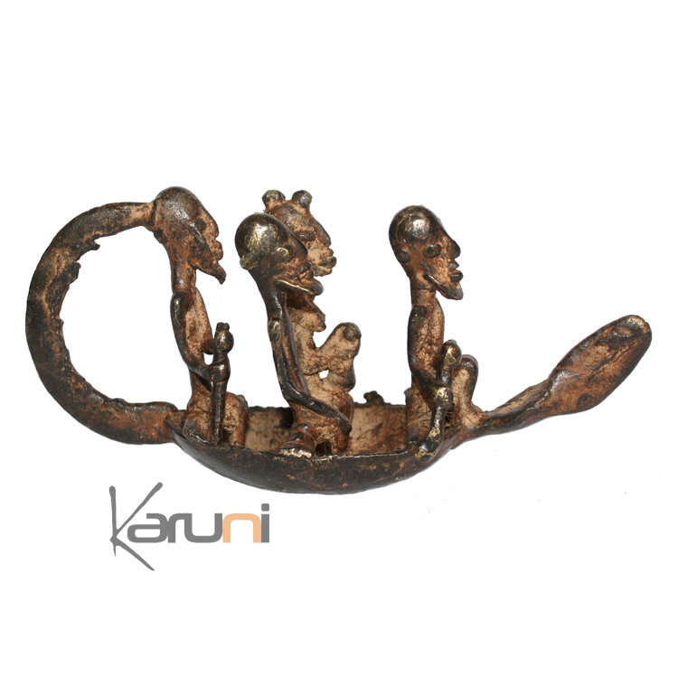 Pendentif Zebu ou Buffalo en Bronze Africain Création artisanale fait main-6057 