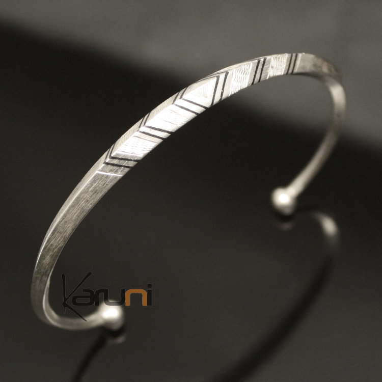 bracelet argent massif femme