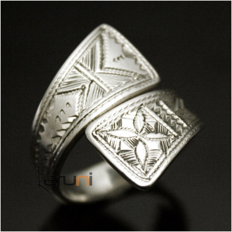 Bague croisé on sale argent