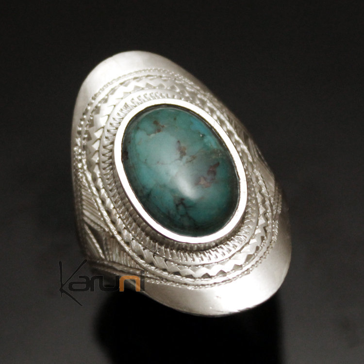 Bague ethnique pierre outlet
