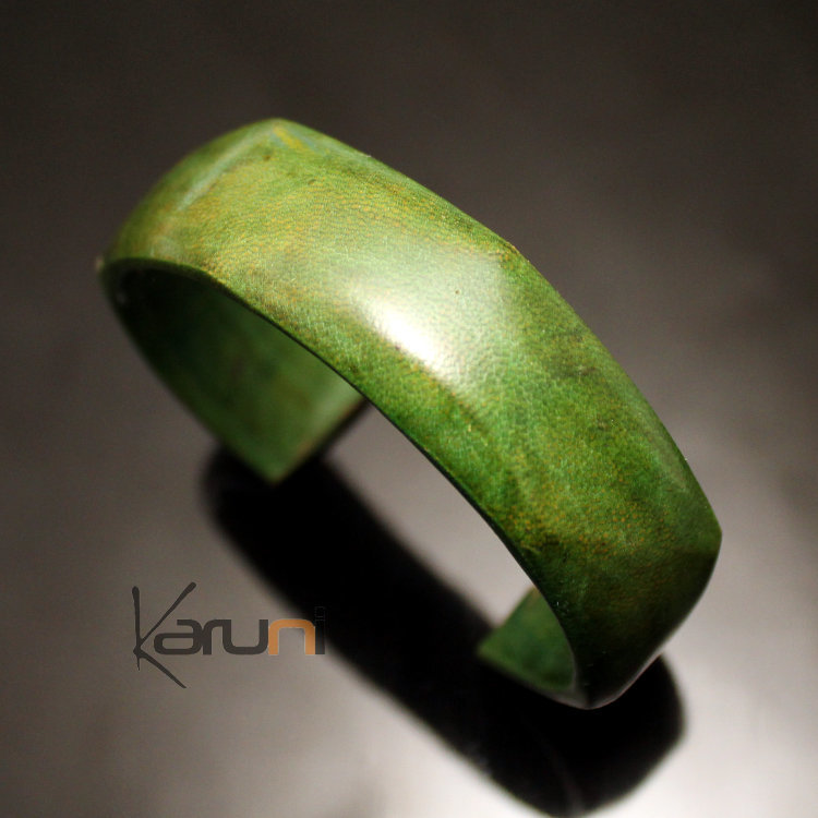 Bracelet en Cuir Large 09 Vert