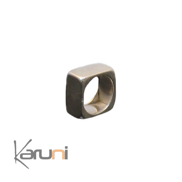 Bague Argent Exception Carré - KARUNI