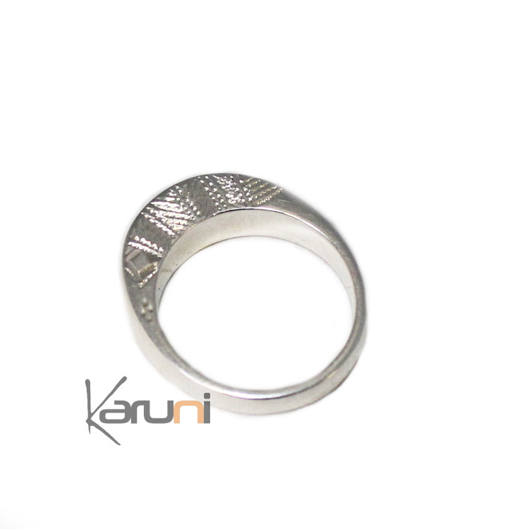 Bague Argent Exception Plate - KARUNI