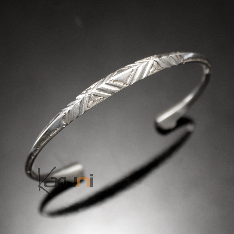 Bracelet Touareg Angle Gravé en argent Homme/Femme 86