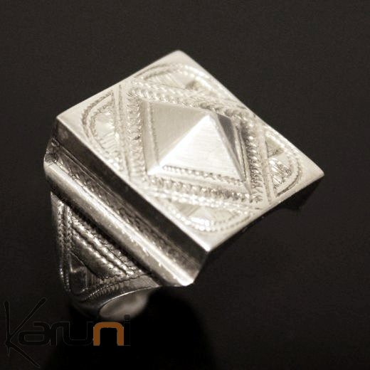 Grosse bague on sale argent homme
