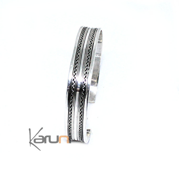 Bracelet Argent Berbere triangles 3123