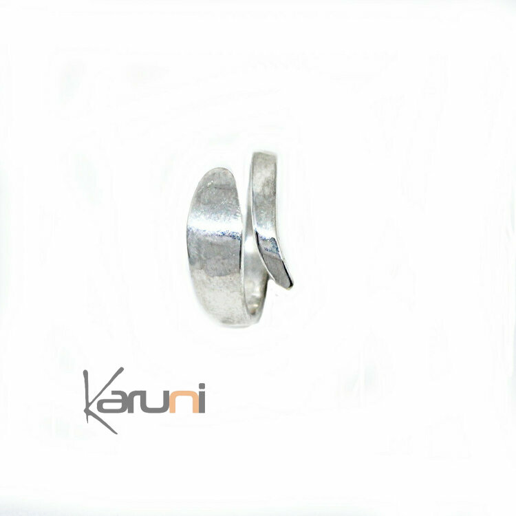 Bague Réglable Bronze bain argent Vero 1158