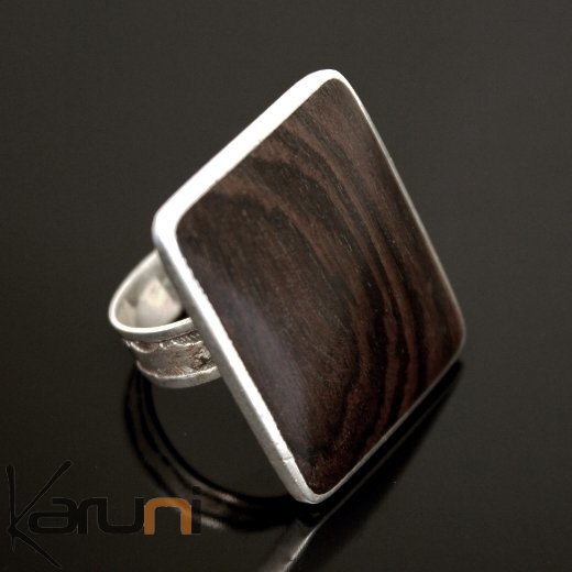 Bague argent store carré femme
