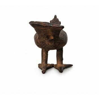 Pintade Bronze Dogon – Sculpture Africaine Artisanale Déco Nature Sculpture artisanale africaine