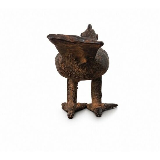 Pintade Bronze Dogon – Sculpture Africaine Artisanale Déco Nature Sculpture artisanale africaine