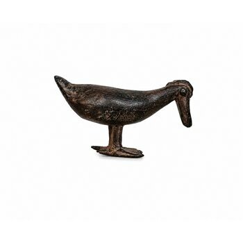 Poule Bronze Dogon – Sculpture Africaine Artisanale Déco Jardin Sculpture Poule Africaine en Bronze – Art Tribal Dogon