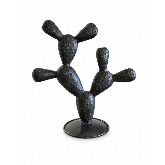 Cactus Métal Recyclé – Sculpture Artisanale Déco Bohème Industrielle Cactus Déco Industrielle – Artisanat Métal Fait Main