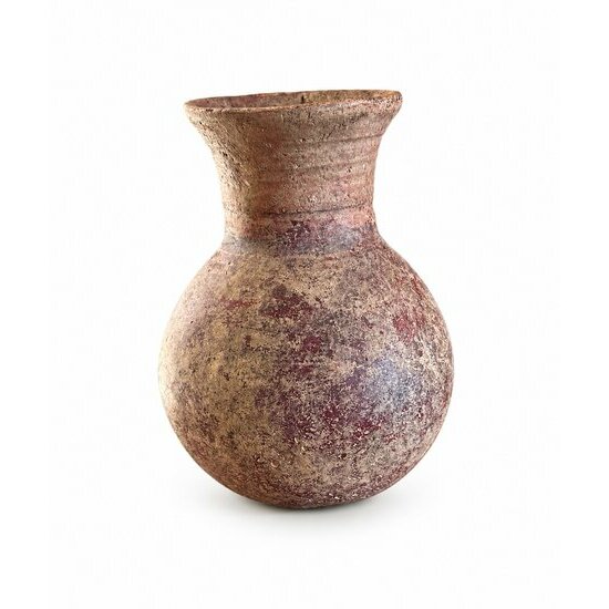 Poterie Ancienne Mali – Vase Terre Cuite Patinée Déco Ethnique Minimaliste Objet ethnique vintage du Mali fait main