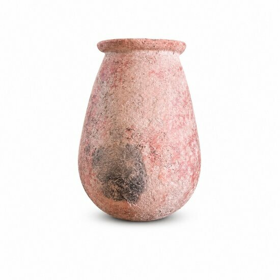 Poterie Ancienne du Mali – Petit Vase Terre Cuite Patinée Déco Nomade Petit vase africain ancien – Décoration organique terre cuite