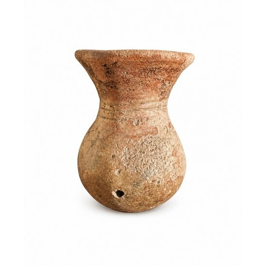 Poterie Ancienne du Mali – Vase Terre Cuite Sable Déco Brut Organique Poterie Vintage du Mali – Vase Brut Fait Main Style Wabi Sabi