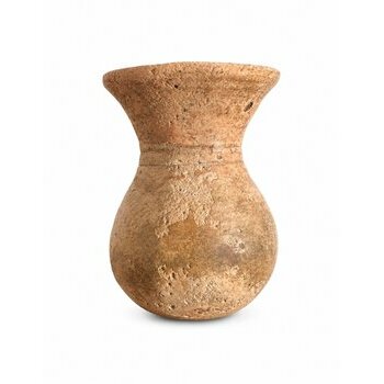 Poterie Ancienne du Mali – Vase Terre Cuite Sable Déco Brut Organique Vase Terre Cuite Ancien Mali – Poterie Artisanale Patine Naturelle