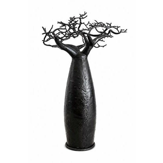 Arbre D�coratif M�tal Noir � Artisanat Recycl� Style Brut