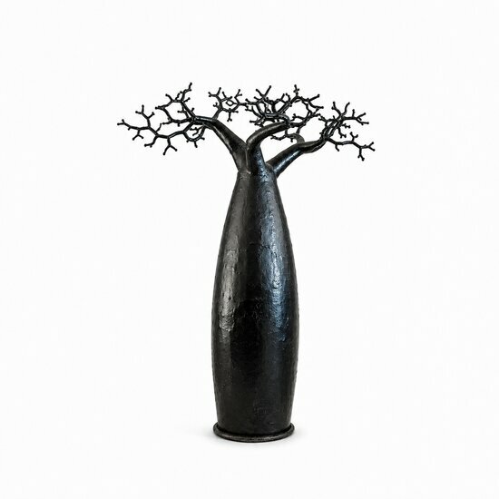 Arbre Baobab M�tal Recycl� Fait Main � Sculpture D�co Industrielle