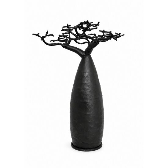 Baobab Métal Fait Main – Porte Bijoux Arbre de Vie – Sculpture Métal Artisanale Madagascar 37 cm Arbre de Vie Baobab Métal – Porte Bijoux Design – Artisanat de Madagascar – Décoration Africaine