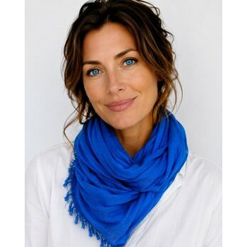 Chèche Touareg Bleu Indigo – Foulard Coton Teinture Manuelle, Écharpe Nomade Artisanale Sahara foulard-cheche-bleu-electrique-femme-artisanal-touareg-coton