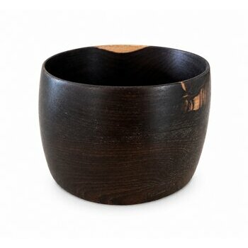 Bracelet Large Ébène Véritable – Manchette Bois Noir Profil Haut Manchette Ébène Profil Haut – Bracelet Bois Précieux Fait Main
