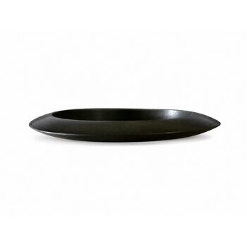 Jonc �b�ne Profil Fin � Bracelet Bois Noir L�ger Fait Main
