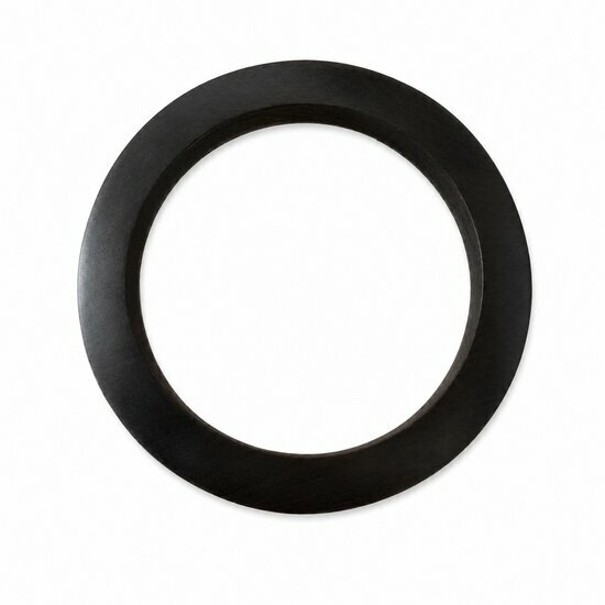 Bracelet Rond en Bois d��b�ne � Anneau Noir Minimaliste