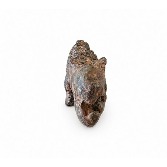 Crocodile Dogon en Bronze – Petite Sculpture Africaine Artisanale Petit Crocodile Dogon Bronze – Sculpture Animalière Ethnique