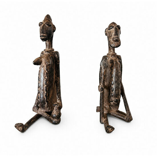 Statue Couple Dogon � Objet D�co Symbolique Fid�lit� et Lien