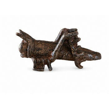 Sauterelle en Bronze Patiné – Sculpture Insecte Artisanale Sauterelle en Bronze Patiné – Sculpture Insecte Naturaliste Vue de Profil