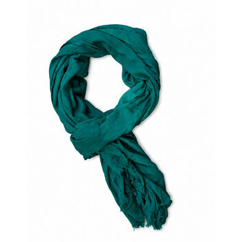 Chèche Touareg Vert en Coton – Écharpe Longue à Bords Bruts Grand Foulard Touareg Vert – Chèche Coton Style Nomade