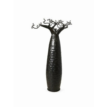 Grand baobab d�coratif en m�tal recycl� � sculpture artisanale de Madagascar