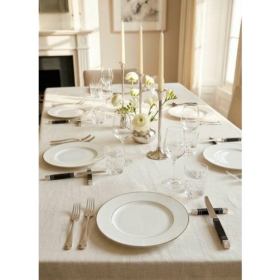 6 Repose-Couteaux Touareg Argent & Ébène – Art de la Table avec Boîte Cuir Repose-Couteaux Touareg sur Table de Fête – Dressage Élégant et Artisanal