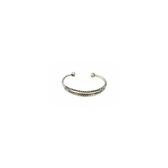 Jonc Touareg Fin en Laiton – Bracelet Ouvert Gravé Main Jonc Touareg en Laiton Gravé – Bracelet Fin Ouvert Fait Main