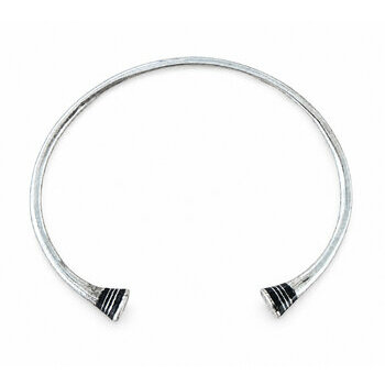 Bracelet Fin Argent 925 – Jonc Minimaliste Unisexe Gravé Main Bracelet Argent 925 Homme Femme – Jonc Fin Réglable et Artisanal