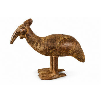 Statue Oiseau en Bronze � Figurine Animali�re Casoar Artisanale