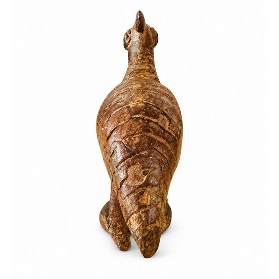 Figurine Oiseau Bronze � Petite Sculpture Animali�re Vue Arri�re