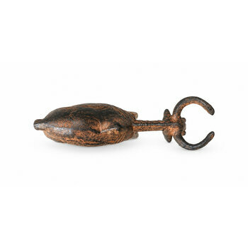 Zébu en bronze 13 cm – Figurine de collection Statuette de zébu en bronze aux motifs linéaires