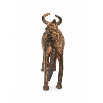 Zébu en bronze 13 cm – Figurine de collection Zébu en bronze pour collection de figurines bovines